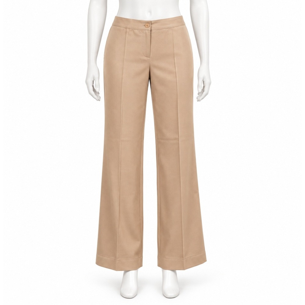 Style & Co Dress Pants Womens 8 Tan Wide Leg Stretch Trousers Professional